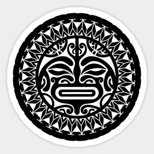 Tiki face design Polynesian Sticker